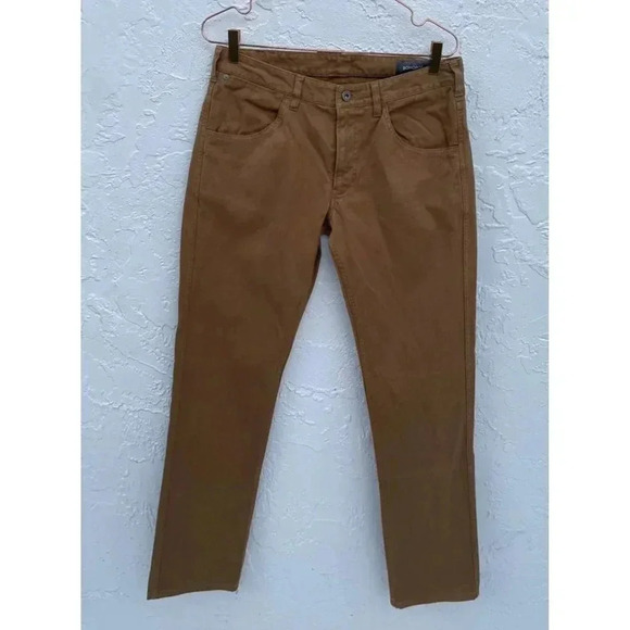 Bonobos Mens Straight Leg Corduroy Slim Pants Brown Sz 32/32 - Picture 1 of 13
